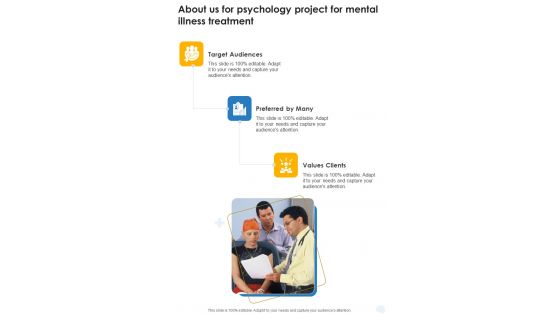 About Us Psychology Project Mental Illness Treatment One Pager Sample Example Document About Us Psychology Project Mental Illness Treatment One Pager Sample Example Document