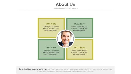 About Us Slide For Business Presentation Powerpoint Slides