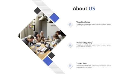 About Us Target Audience Ppt PowerPoint Presentation Infographic Template Graphic Images