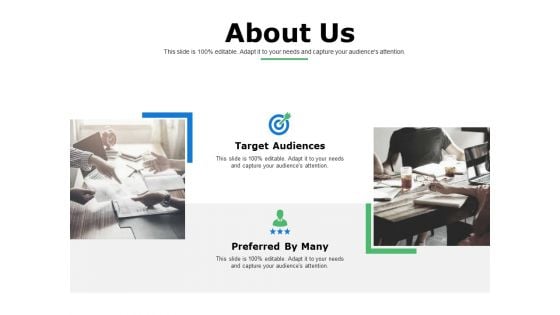 About Us Target Audiences Ppt Powerpoint Presentation Designs