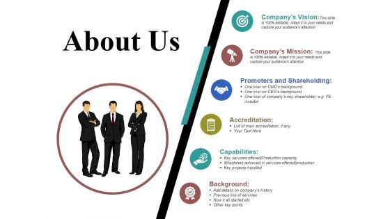 About Us Template 2 Ppt PowerPoint Presentation Icon Background Designs