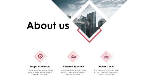 About Us Values Clients Ppt PowerPoint Presentation Show Design Ideas