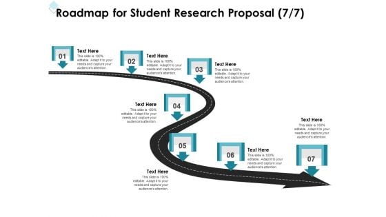 Academic Investigation Roadmap For Student Research Proposal Seven Stage Process Ppt Inspiration PDF