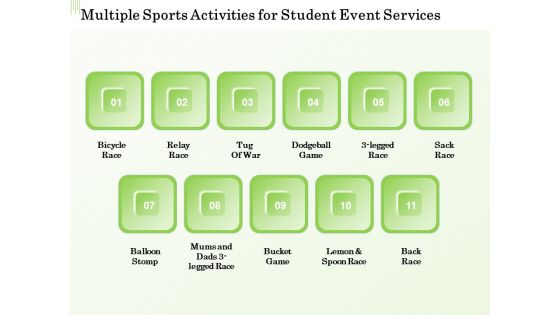 Academic Study Proposal Multiple Sports Activities For Student Event Services Ppt Slides Example File PDF Academic Study Proposal Multiple Sports Activities For Student Event Services Ppt Slides Example File PDF