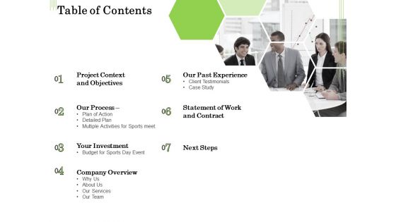 Academic Study Proposal Table Of Contents Ppt Infographics Outfit PDF