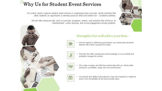 Academic Study Proposal Why Us For Student Event Services Ppt Summary Display PDF Academic Study Proposal Why Us For Student Event Services Ppt Summary Display PDF
