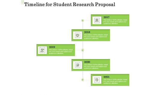 Academic Study Timeline For Student Research Proposal Ppt Professional Aids PDF