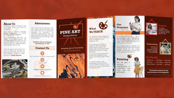 Academy Of Art And Design Brochure Trifold Academy Of Art And Design Brochure Trifold