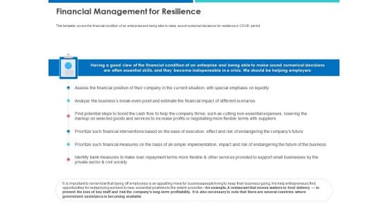 Accelerating COVID 19 Recovery In Maritime Sector Financial Management For Resilience Guidelines PDF