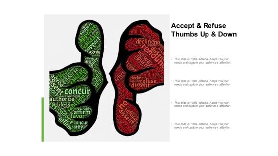 Accept And Refuse Thumbs Up And Down Ppt PowerPoint Presentation Professional Layout