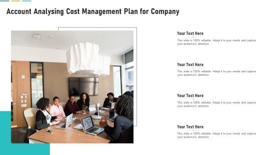 Account Analysing Cost Management Plan For Company Microsoft PDF