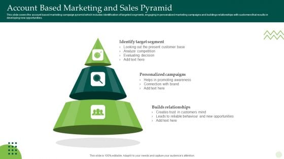 Account Based Marketing And Sales Pyramid Ppt Layouts Vector PDF