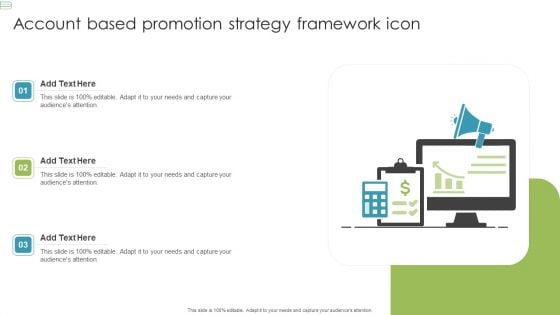 Account Based Promotion Strategy Framework Icon Rules PDF