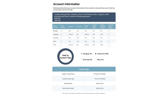 Account Information One Pager Documents