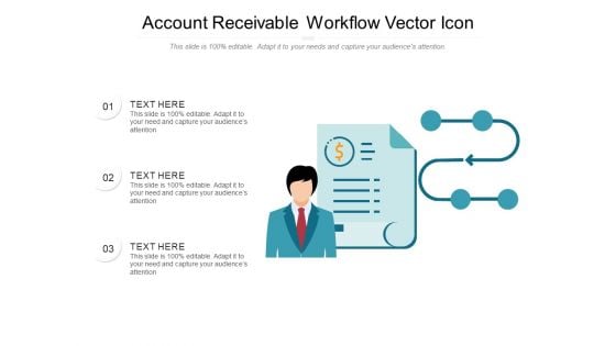 Account Receivable Workflow Vector Icon Ppt PowerPoint Presentation Gallery Slide PDF