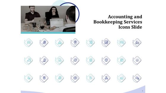 Accounting And Bookkeeping Services Icons Slide Ppt Styles Background PDF