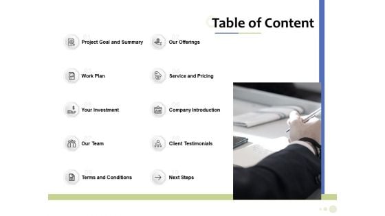 Accounting And Tax Services Table Of Content Download PDF Accounting And Tax Services Table Of Content Download PDF