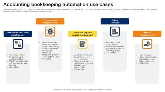 Accounting Bookkeeping Automation Use Cases Structure PDF