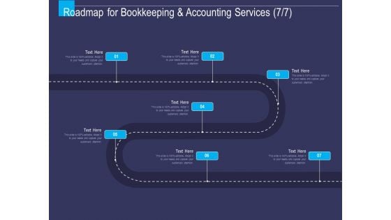 Accounting Bookkeeping Service Roadmap For Bookkeeping And Accounting Ppt Model Example PDF