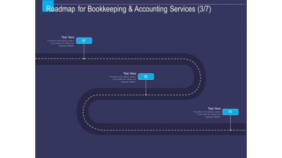 Accounting Bookkeeping Service Roadmap For Bookkeeping And Accounting Services Ppt Professional Objects PDF