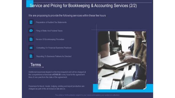 Accounting Bookkeeping Service Service And Pricing For Bookkeeping And Accounting Services Sample PDF