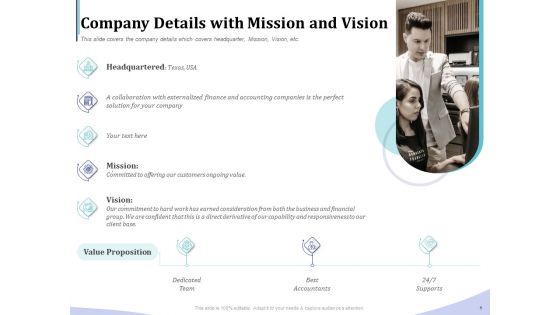 Accounting Bookkeeping Services Company Details With Mission And Vision Rules PDF