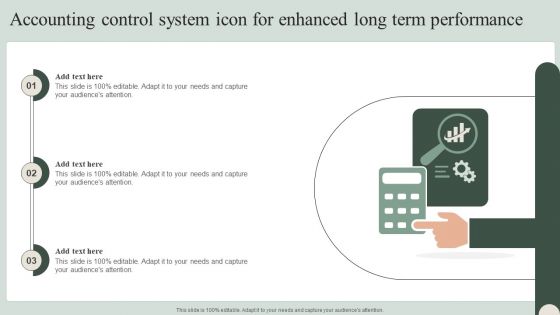 Accounting Control System Icon For Enhanced Long Term Performance Microsoft PDF