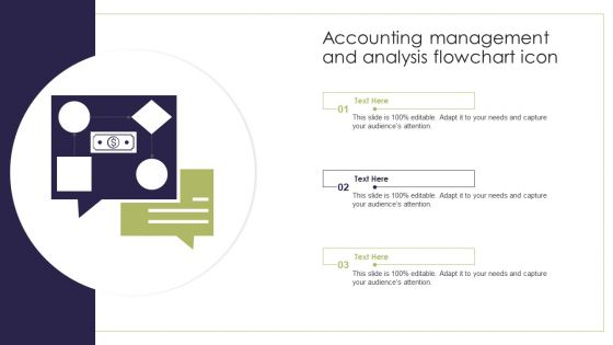 Accounting Management And Analysis Flowchart Icon Introduction PDF