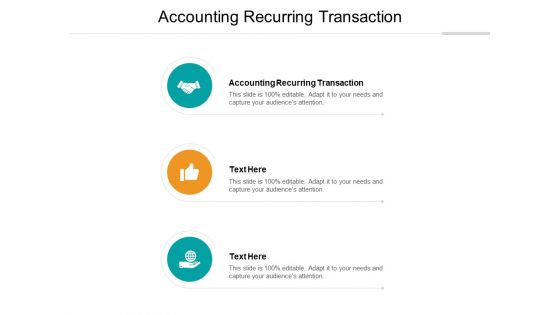 Accounting Recurring Transaction Ppt PowerPoint Presentation Infographic Template Tips Cpb