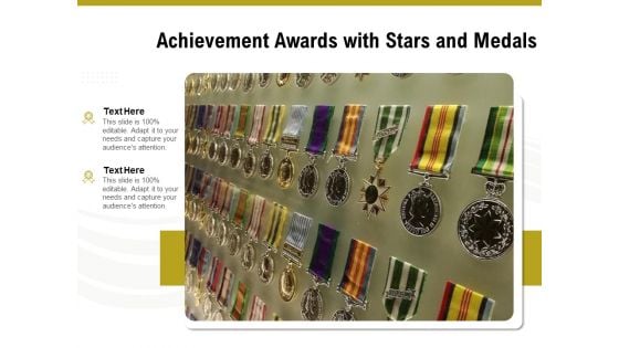 Achievement Awards With Stars And Medals Ppt PowerPoint Presentation Professional Example PDF