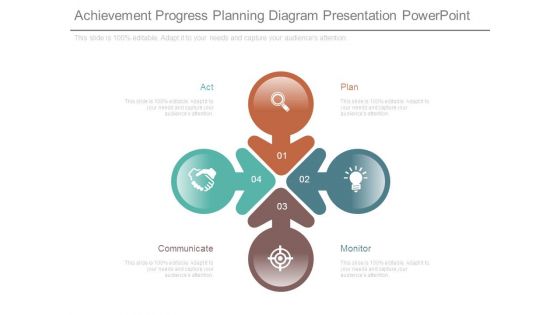 Achievement Progress Planning Diagram Presentation Powerpoint