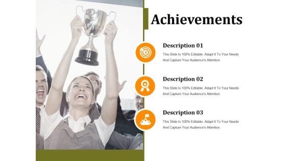 Achievements Ppt PowerPoint Presentation Ideas Graphics