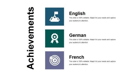 Achievements Ppt PowerPoint Presentation Model Graphics