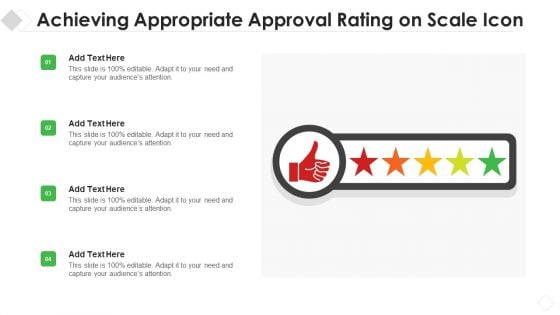 Achieving Appropriate Approval Rating On Scale Icon Clipart PDF