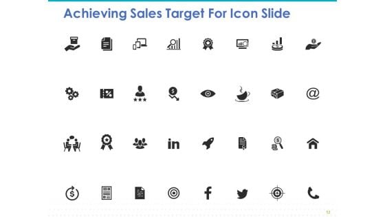 Achieving Sales Target Ppt PowerPoint Presentation Complete Deck With Slides