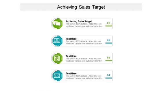 Achieving Sales Target Ppt PowerPoint Presentation Show Summary Cpb