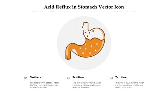 Acid Reflux In Stomach Vector Icon Ppt PowerPoint Presentation Portfolio Tips PDF