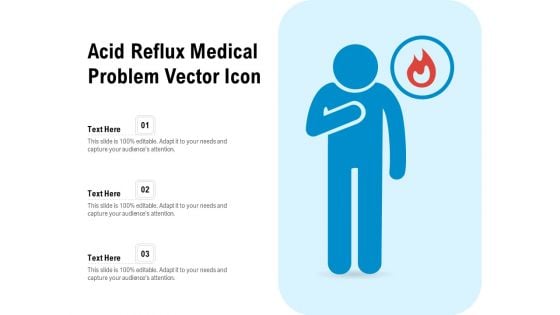 Acid Reflux Medical Problem Vector Icon Ppt PowerPoint Presentation File Inspiration PDF