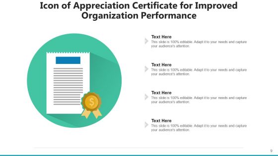 Acknowledgement Icon Excellent Organization Ppt PowerPoint Presentation Complete Deck With Slides