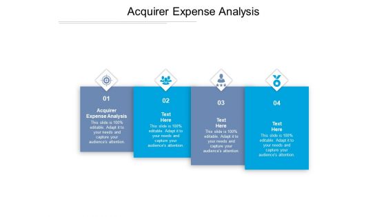 Acquirer Expense Analysis Ppt PowerPoint Presentation Icon Demonstration Cpb Pdf