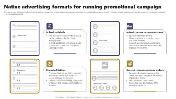 Acquiring Clients Through Search Engine And Native Ads Native Advertising Formats For Running Promotional Diagrams PDF Acquiring Clients Through Search Engine And Native Ads Native Advertising Formats For Running Promotional Diagrams PDF