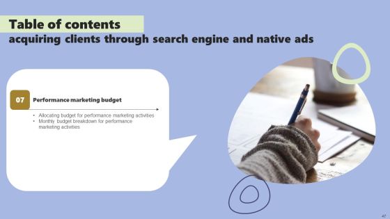 Acquiring Clients Through Search Engine And Native Ads Ppt PowerPoint Presentation Complete Deck With Slides Slide47