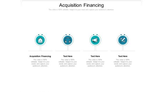 Acquisition Financing Ppt PowerPoint Presentation File Ideas Cpb Pdf