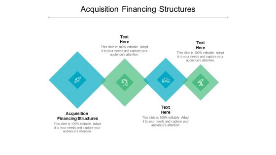 Acquisition Financing Structures Ppt PowerPoint Presentation Infographics Smartart Cpb