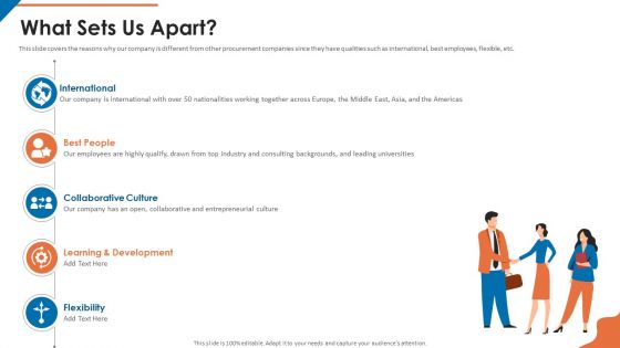 Acquisition Firm Business Outline What Sets Us Apart Mockup PDF Acquisition Firm Business Outline What Sets Us Apart Mockup PDF