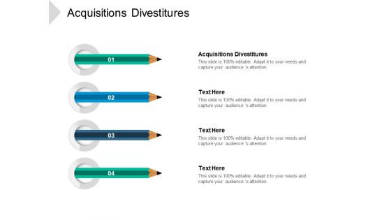 Acquisitions Divestitures Ppt PowerPoint Presentation Layouts Format Ideas Cpb Pdf