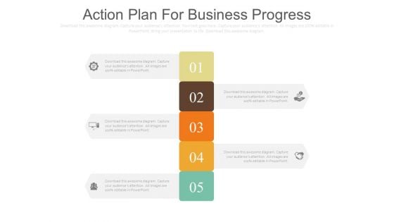 Action Plan For Business Progress Ppt Slides