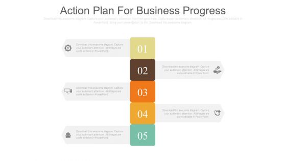 Action Plan For Business Progress Ppt Slides