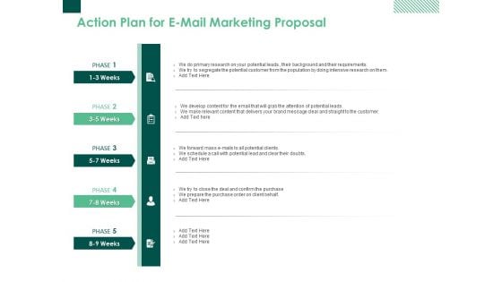 Action Plan For E Mail Marketing Proposal Ppt PowerPoint Presentation Summary Format