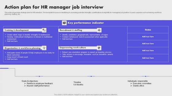 Action Plan For HR Manager Job Interview Diagrams PDF Action Plan For HR Manager Job Interview Diagrams PDF